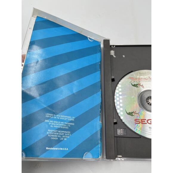 Dragon's Lair (Sega CD, 1994) Complete CIB Tested Working - CLEAN! - Picture 6 of 8